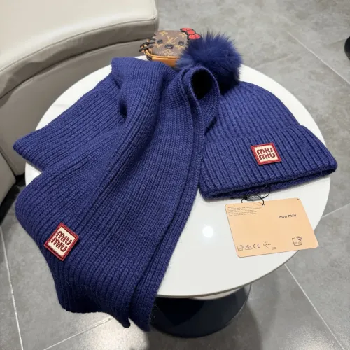 Replica MIU MIU Hat and Scarf Set #1391478 $64.00 USD for Wholesale