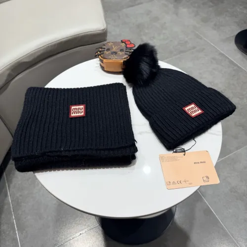 Replica MIU MIU Hat and Scarf Set #1391479 $64.00 USD for Wholesale