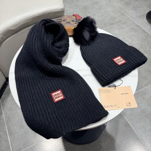 Replica MIU MIU Hat and Scarf Set #1391479 $64.00 USD for Wholesale