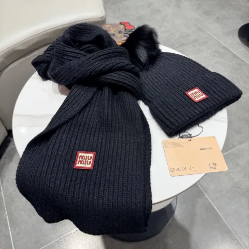 Replica MIU MIU Hat and Scarf Set #1391479 $64.00 USD for Wholesale
