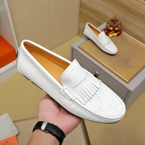 Replica Hermes Leather Shoes For Men #1391860 $72.00 USD for Wholesale