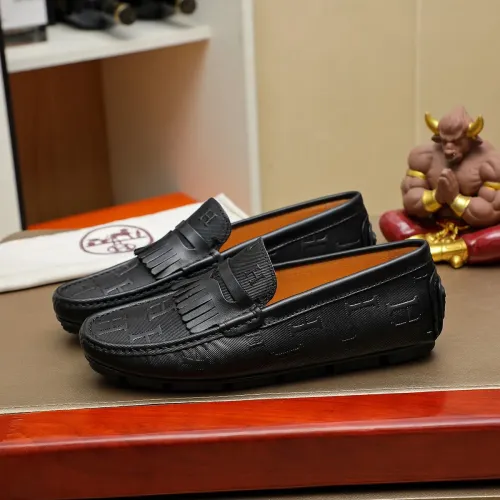 Replica Hermes Leather Shoes For Men #1391862 $72.00 USD for Wholesale