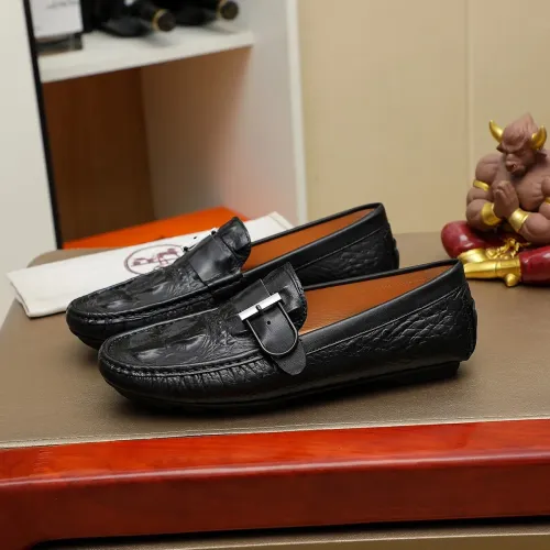 Replica Hermes Leather Shoes For Men #1391865 $72.00 USD for Wholesale