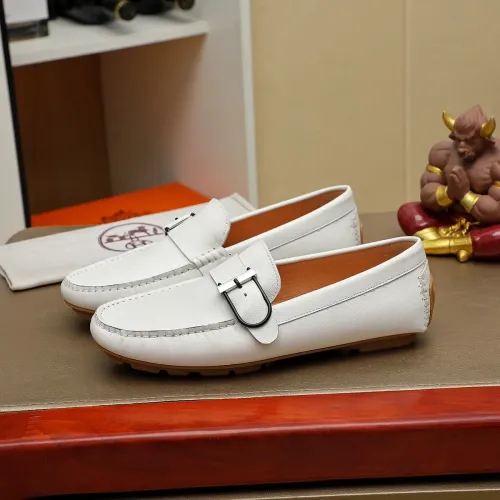 Replica Hermes Leather Shoes For Men #1391869 $72.00 USD for Wholesale