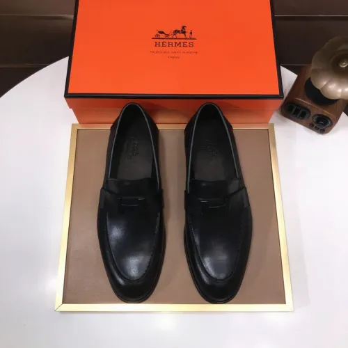 Replica Hermes Leather Shoes For Men #1391939 $98.00 USD for Wholesale