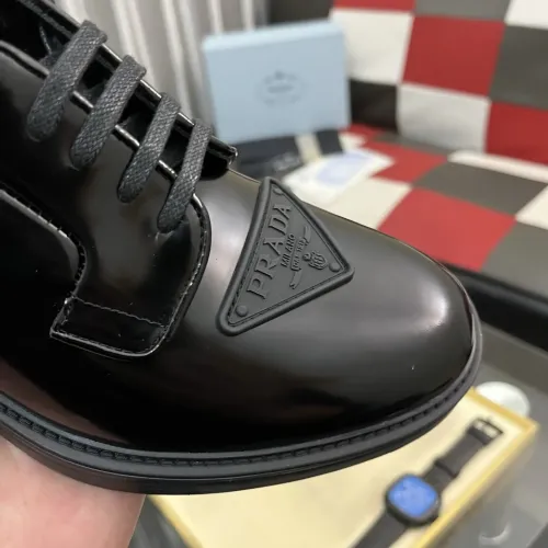 Replica Prada Leather Shoes For Men #1392043 $115.00 USD for Wholesale