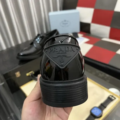 Replica Prada Leather Shoes For Men #1392047 $115.00 USD for Wholesale