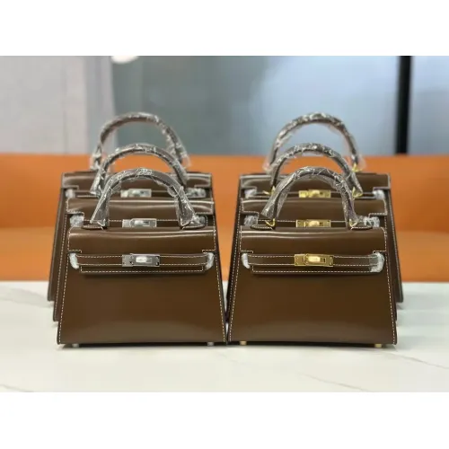 Hermes AAA Quality Handbags In Silver For Women #1392572 $88.00 USD, Wholesale Replica Hermes AAA Quality Handbags