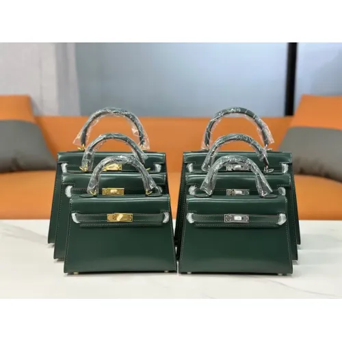 Hermes AAA Quality Handbags In Silver For Women #1392577 $82.00 USD, Wholesale Replica Hermes AAA Quality Handbags