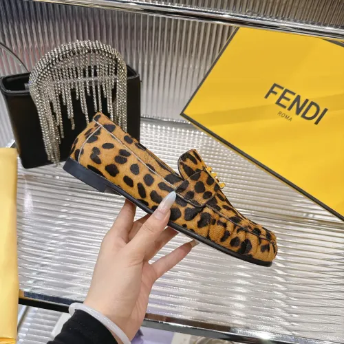 Replica Fendi Leather Shoes For Women #1392623 $102.00 USD for Wholesale