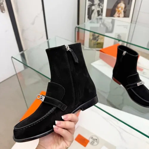 Replica Hermes Boots For Women #1392667 $145.00 USD for Wholesale