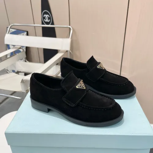 Prada Leather Shoes For Women #1392730 $102.00 USD, Wholesale Replica Prada Leather Shoes