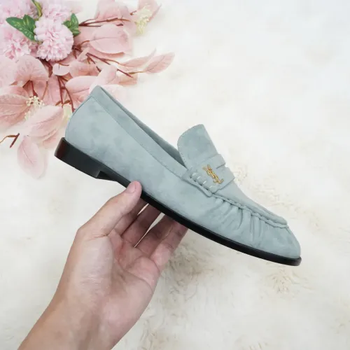Replica Yves Saint Laurent YSL Leather Shoes For Women #1392792 $102.00 USD for Wholesale