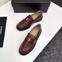 $125.00 USD Chanel Leather Shoes For Women #1382033
