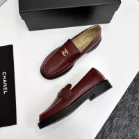 $125.00 USD Chanel Leather Shoes For Women #1382033