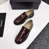 $125.00 USD Chanel Leather Shoes For Women #1382035