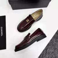 $125.00 USD Chanel Leather Shoes For Women #1382035
