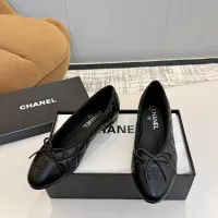 $92.00 USD Chanel Flat Shoes For Women #1382069