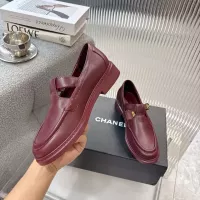 $102.00 USD Chanel Leather Shoes For Women #1382183