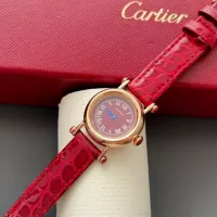 $172.00 USD Cartier AAA Quality Watches In Rose Gold For Women #1382423