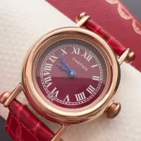 $172.00 USD Cartier AAA Quality Watches In Rose Gold For Women #1382423