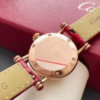 $172.00 USD Cartier AAA Quality Watches In Rose Gold For Women #1382423