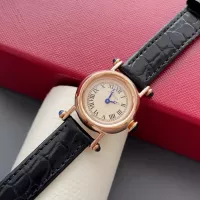 $172.00 USD Cartier AAA Quality Watches In Rose Gold For Women #1382432