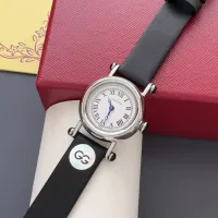 $135.00 USD Cartier AAA Quality Watches In Black For Women #1382438