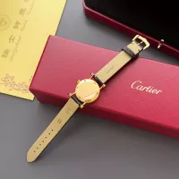 $135.00 USD Cartier AAA Quality Watches In Black For Women #1382442