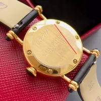 $135.00 USD Cartier AAA Quality Watches In Black For Women #1382442