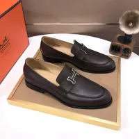 $98.00 USD Hermes Leather Shoes For Men #1391925