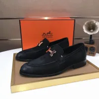 $98.00 USD Hermes Leather Shoes For Men #1391951
