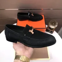 $98.00 USD Hermes Leather Shoes For Men #1391951