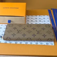 $72.00 USD Louis Vuitton AAA Quality Long Wallets #1392717