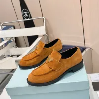 $102.00 USD Prada Leather Shoes For Women #1392726