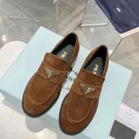 $102.00 USD Prada Leather Shoes For Women #1392728