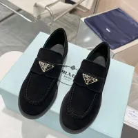 $102.00 USD Prada Leather Shoes For Women #1392730