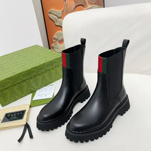 Replica Gucci Boots For Women #1393018 $108.00 USD for Wholesale