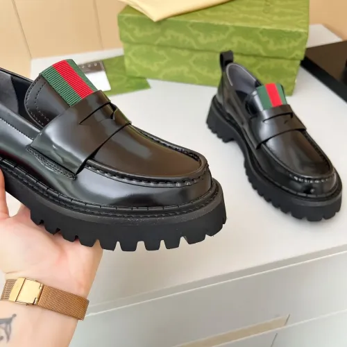 Replica Gucci Oxfords Shoes For Women #1393043 $92.00 USD for Wholesale