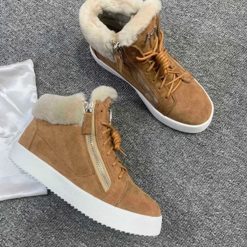 Replica Giuseppe Zanotti High Tops Shoes For Men #1393128 $100.00 USD for Wholesale