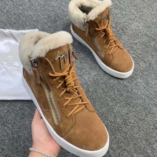 Replica Giuseppe Zanotti High Tops Shoes For Men #1393128 $100.00 USD for Wholesale