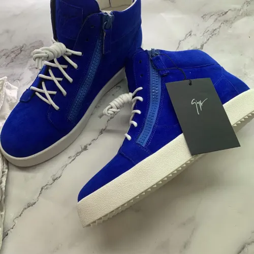 Replica Giuseppe Zanotti High Tops Shoes For Men #1393130 $100.00 USD for Wholesale