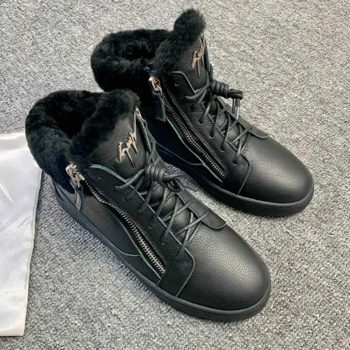 Replica Giuseppe Zanotti High Tops Shoes For Men #1393132 $102.00 USD for Wholesale