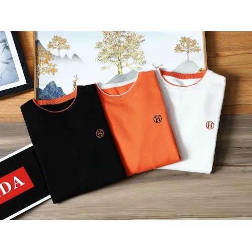 Replica Hermes Sweaters Long Sleeved For Men #1393178 $42.00 USD for Wholesale