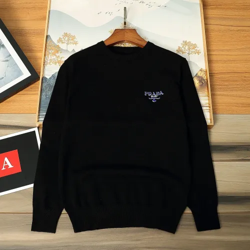 Prada Sweaters Long Sleeved For Men #1393215 $48.00 USD, Wholesale Replica Prada Sweaters