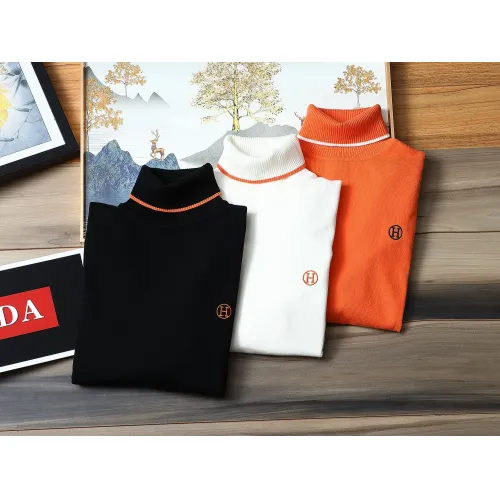 Replica Hermes Sweaters Long Sleeved For Men #1393218 $48.00 USD for Wholesale
