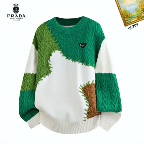 Prada Sweaters Long Sleeved For Men #1394613 $48.00 USD, Wholesale Replica Prada Sweaters