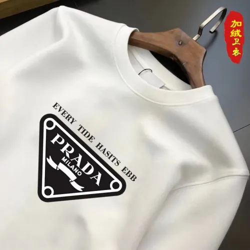Replica Prada Hoodies Long Sleeved For Men #1395157 $45.00 USD for Wholesale