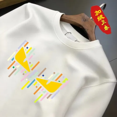 Replica Fendi Hoodies Long Sleeved For Men #1395163 $45.00 USD for Wholesale