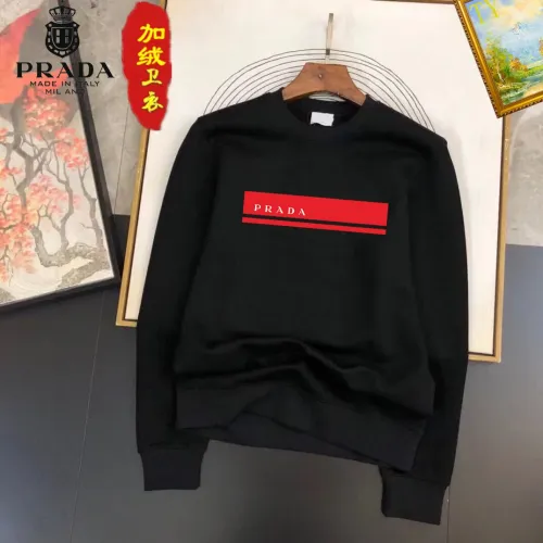 Prada Hoodies Long Sleeved For Men #1395172 $45.00 USD, Wholesale Replica Prada Hoodies